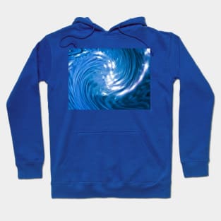 Sparkling Ocean Waves Abstract Pattern Hoodie